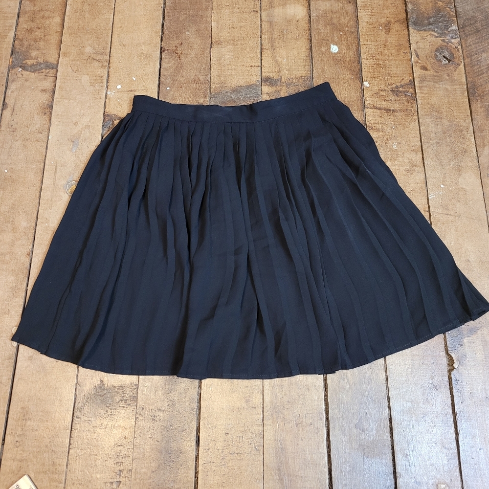 Mimi Chica Black A-Line pleated Skirt